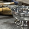 Large Plus Celtic Band Pewter Quaich