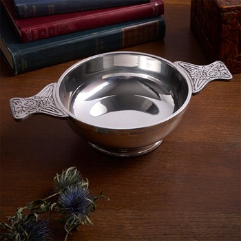 Extra Large Pewter Quaich