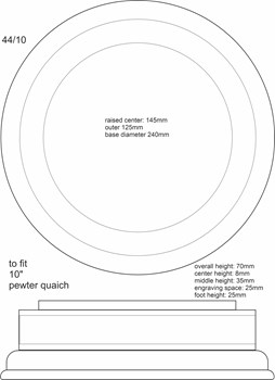 Plinth For 10 Inch Pewter Quaich