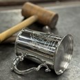 Cricket Scene One Pint Pewter Tankard