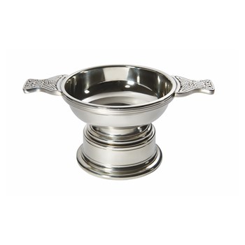 Medium And Large Pewter Quaich Plinth Medium And Large Pewter Quaich Plinth