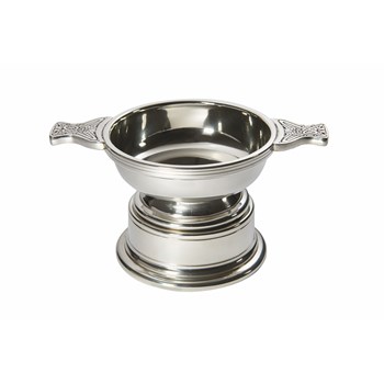Medium And Large Pewter Quaich Plinth Medium And Large Pewter Quaich Plinth