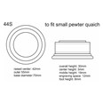Small Pewter Plinth