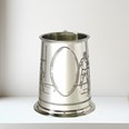 Rugby Scene One Pint Pewter Tankard