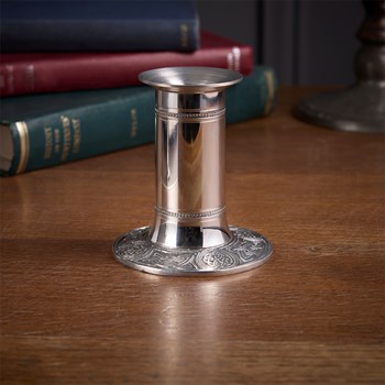 Celtic Pewter Candle Holder Large