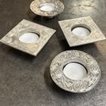 Round Celtic Cast Pewter T-Lite Candle Holder