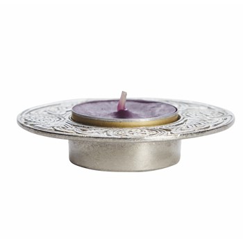 Round Celtic Cast Pewter T-Lite Candle Holder Round Celtic Cast Pewter T-Lite Candle Holder