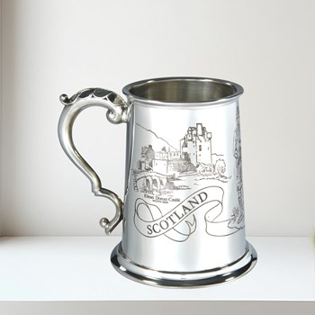 Scotland One Pint Pewter Tankard Scotland One Pint Pewter Tankard