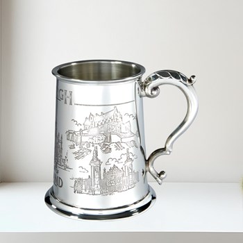 Edinburgh 1 pint pewter Tankard