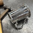 Fishing Scene One Pint Pewter Tankard Fishing Scene One Pint Pewter Tankard