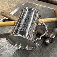 Fishing Scene One Pint Pewter Tankard