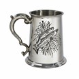 Fishing Scene One Pint Pewter Tankard