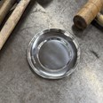 Small Polished Pewter Plate