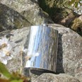 10oz Plain Pewter Kidney Hip Flask
