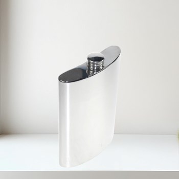 10oz Plain Pewter Kidney Hip Flask