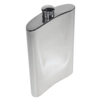 10oz Plain Pewter Kidney Hip Flask