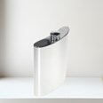 10oz Plain Pewter Kidney Hip Flask
