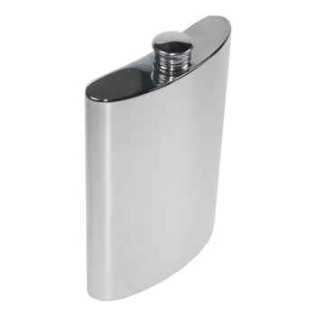 10oz Plain Pewter Kidney Hip Flask