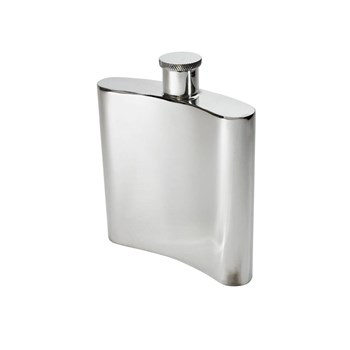 26oz Giant Plain Pewter Kidney Spirit Flask