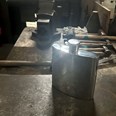 26oz Giant Plain Pewter Kidney Spirit Flask