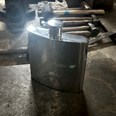 26oz Giant Plain Pewter Kidney Spirit Flask