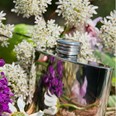 2oz Plain Pewter Kidney Flask