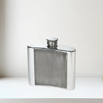 4oz Barley Pewter Kidney Hipflask 4oz Barley Pewter Kidney Hipflask