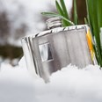 4oz Barley Pewter Kidney Hipflask