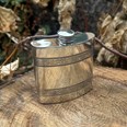4oz Horizontal Celtic Bands Pewter Kidney Hip Flask