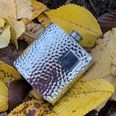 4oz Hammered Pewter Kidney Hip Flask