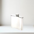 4oz Plain Pewter Kidney Hip Flask