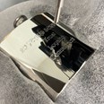 4oz Plain Pewter Kidney Hip Flask