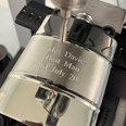 Part Satin 6oz Pewter Kidney Hip Flask