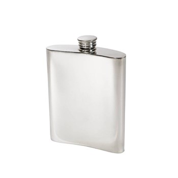 Three Lions 6oz Pewter Kidney Hip Flask
