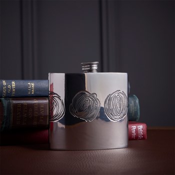 Charles Rennie Mackintosh Rose 6oz Pewter Kidney Hip Flask