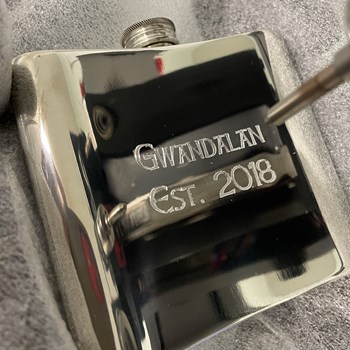 6oz Charles Rennie Mackintosh Pewter Kidney Hip Flask