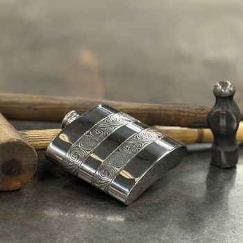 6oz Kells Pewter Kidney Hip Flask