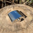 6oz Plain Square Pewter Kidney Hip Flask