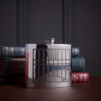 Charles Rennie Mackintosh 6oz Pewter Kidney Hip Flask