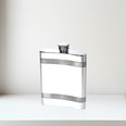 6oz Gothic Bands Pewter Kidney Hip Flask