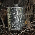 6oz Hammered Pewter Kidney Hip Flask