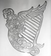 Irish Harp One Pint Pewter Tankard