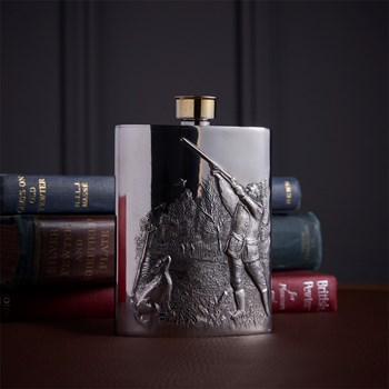 Embossed Shooting 6oz Flask
