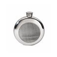 6oz Round Pewter Art Deco Flask