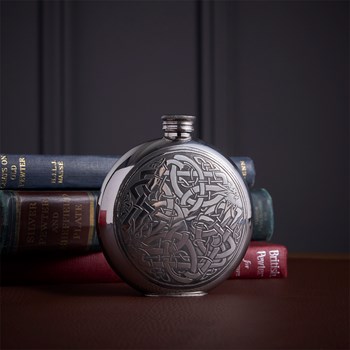 Round Celtic Circle Flask Round Celtic Circle Flask