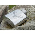 1oz Butterfly Pewter Purse Flask