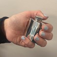 1oz Plain Small Pewter Purse Flask