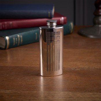 Charles Rennie Mackintosh 2oz Pewter Purse Flask