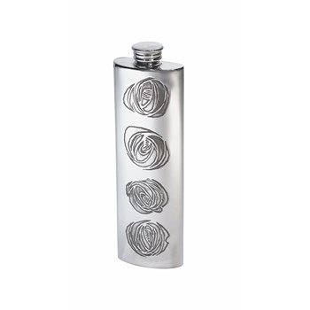 Charles Rennie Mackintosh 3oz Pewter Purse Flask