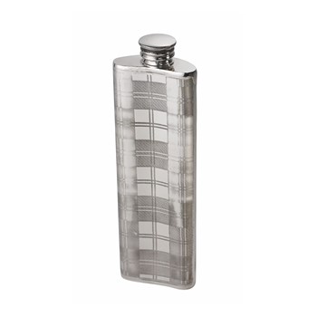 3oz Tartan Pewter Purse Flask